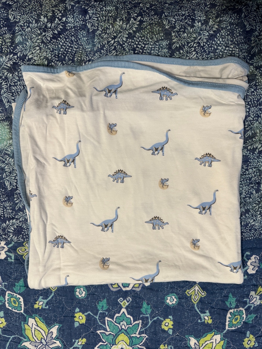Kyte Baby Retired Jurassic Dinosaur Print Swaddle Blanket Bamboo